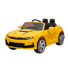 2025 12V Chevrolet Camaro 2SS Kids Ride On One Seater Electric Car with Leather Seat, Rubber Tires and RC