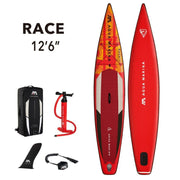 Aqua Marina Race iSUP - 12'6" 3.81m/15cm with coil leash