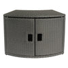 MSpa Wicker Cabinet Storage Unit [for round spa]