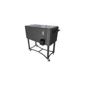 Permasteel Wicker Patio Cooler - 80QT - BROWN