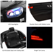 2025 12V Mercedes Benz SL500 Kids Ride On One Seater Electric Police Car with LED Siren Lights and RC