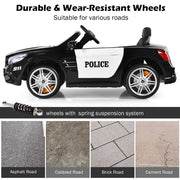 2025 12V Mercedes Benz SL500 Kids Ride On One Seater Electric Police Car with LED Siren Lights and RC