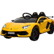 2025 12V Lamborghini Aventador SVJ Kids Ride On One Seater Electric Car with RC
