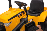2025 12V Excavator Tractor Kids Ride On One Seater Electric Truck with RC and Wagon