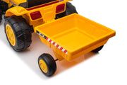 2025 12V Excavator Tractor Kids Ride On One Seater Electric Truck with RC and Wagon