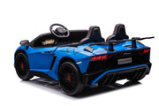 24V Licensed Lamborghini Aventador Brushless Motor electric 2 Seater Kids Ride On Cars Leather Seat Tubeless Air Tires