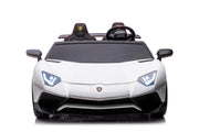 24V Licensed Lamborghini Aventador Brushless Motor electric 2 Seater Kids Ride On Cars Leather Seat Tubeless Air Tires