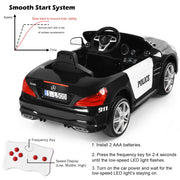 2025 12V Mercedes Benz SL500 Kids Ride On One Seater Electric Police Car with LED Siren Lights and RC