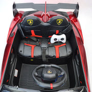 2023 Lamborghini Veneno 24V (2x12V) Ride On Cars 4x4 Upgraded Leather Seats Rubber Tires with Remote Control
