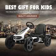 2025 Upgraded Licensed Mercedes Pedal Go Kart Kids Ride On Car with Rubber Tires