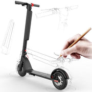 X8 Plus Electric Kick Scooter with Quick Removable Battery, Triple Breaks, Mobile App