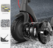 X8 Plus Electric Kick Scooter with Quick Removable Battery, Triple Breaks, Mobile App