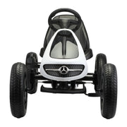 2025 Upgraded Licensed Mercedes Pedal Go Kart Kids Ride On Car with Rubber Tires