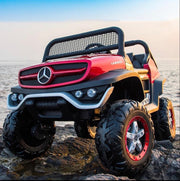 2024 24V Mercedes Benz Unimog 2 Seater Kids Ride On Cars With Remote Control