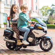 2025 24V Police Officer Kids Ride On Electric Motorcycle with Removable Stabilizing Wheels