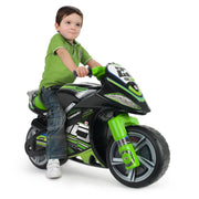 Officially Licensed Kawasaki Balance Bike | Licensed Winner Edition with Wide Wheels, Carry Handle, No Battery | INJUSA