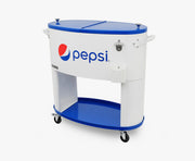 Permasteel Sporty Oval Patio Cooler Pepsi - 80QT