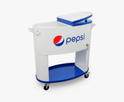 Permasteel Sporty Oval Patio Cooler Pepsi - 80QT