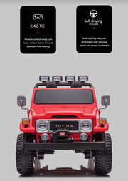2023 24V Toyota FJ-40 2 Seater Kids Ride On Car 4x4 with Remote Control
