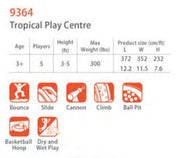 Happy Hop Tropical Play Centre Bouncy Castle 9364